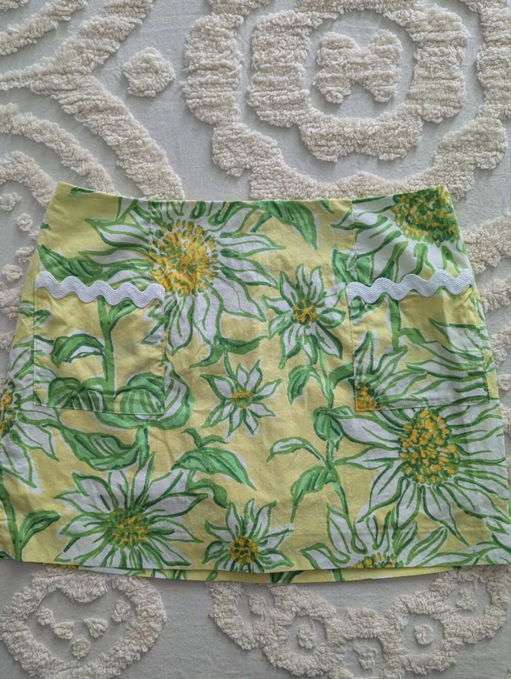 Lilly Pulitzer Gardner Mini Skirt Skort Ric Rac Trim Size 2 Resort Beach Preppy - Picture 3 of 9